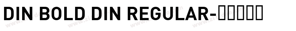 DIN BOLD DIN REGULAR字体转换